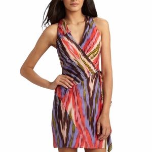 NANETTE LEPORE Go Getter Ruffled 100% Silk Dress - Size 6